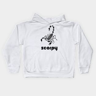 Scorpio - Scorpy full black Logo T-shirt for Birthday Gift Kids Hoodie